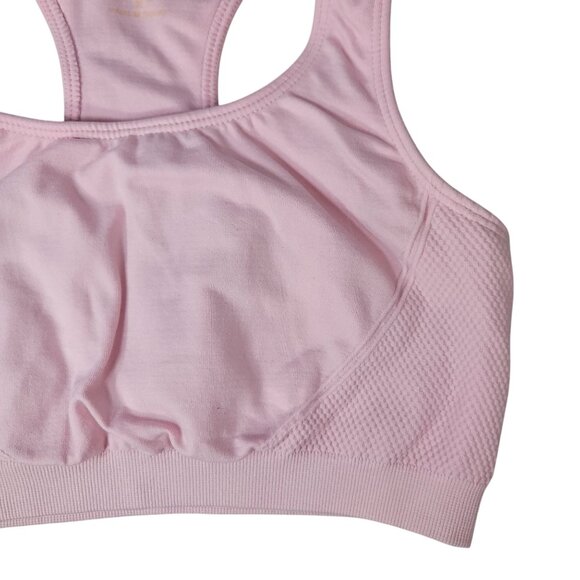 Champion Wireless Sports Bra Pink Medium Unpad Racerback Pullover Full AF5001 - Picture 3 of 9